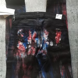 Hudson Black Tie-dyed Jeans